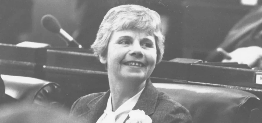 Rep. Jo Ann Davidson on the Ohio House floor in 1981.