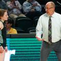 Ohio Head Coach Geoff Carlston on the sideline.