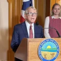 Gov. Mike DeWine at a news conference detailing overdose deaths statewide