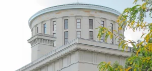 The statehouse from a side shot