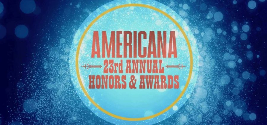 text slide with "Americana 23rd Annual Honors and awards"