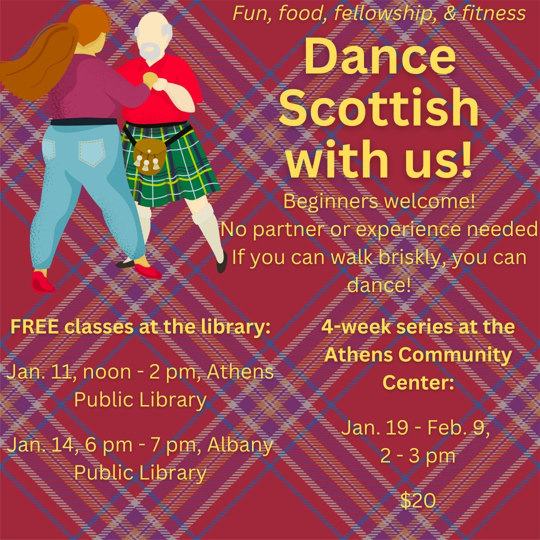 A flyer for a Scottish Dance class