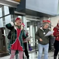 Environmental activists from the group Save Ohio Parks came in holiday costumes to the Oil and Gas Land Management Commission meeting, singing revised Christmas carols with lyrics related to fracking.