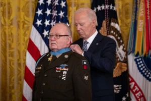 President Biden bestows the Medal of Honor upon Ohio native Kenneth David 