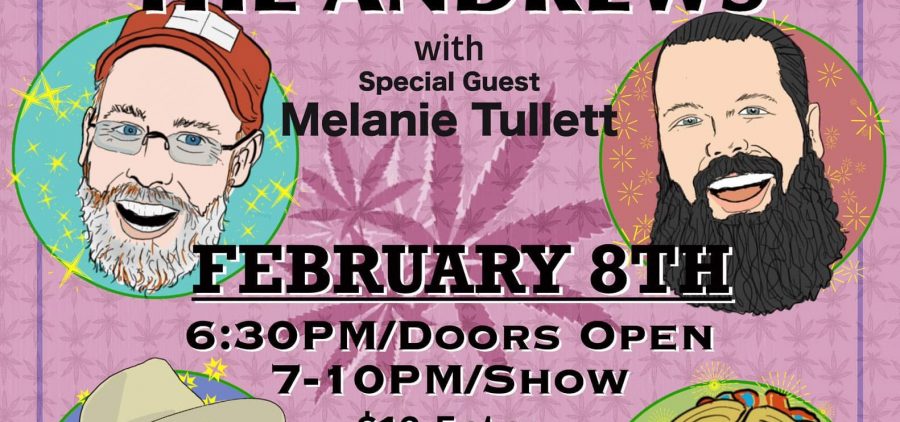 A poster for an upcoming concert at the Cannabis Museum.