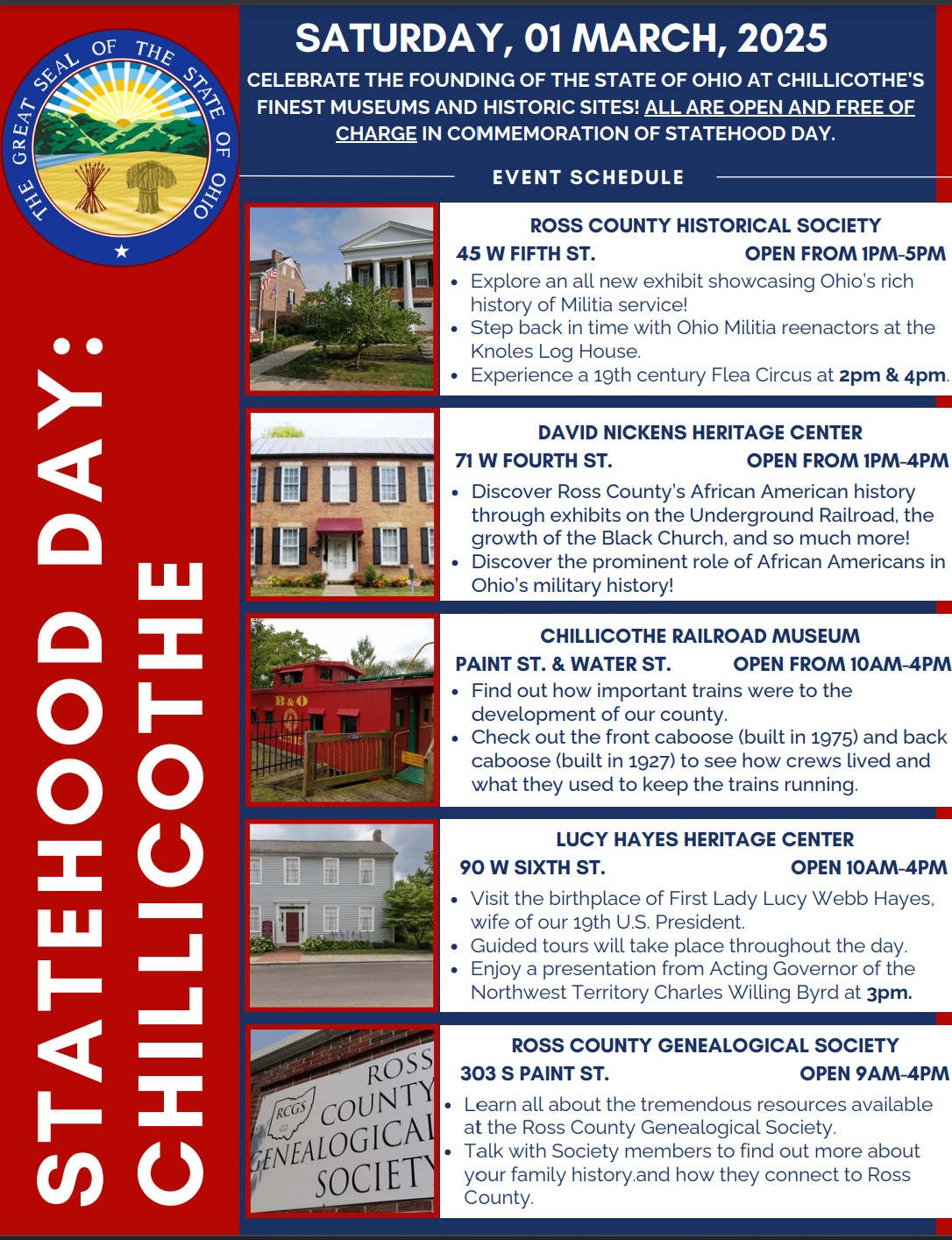 Chillicothe open house event flyer