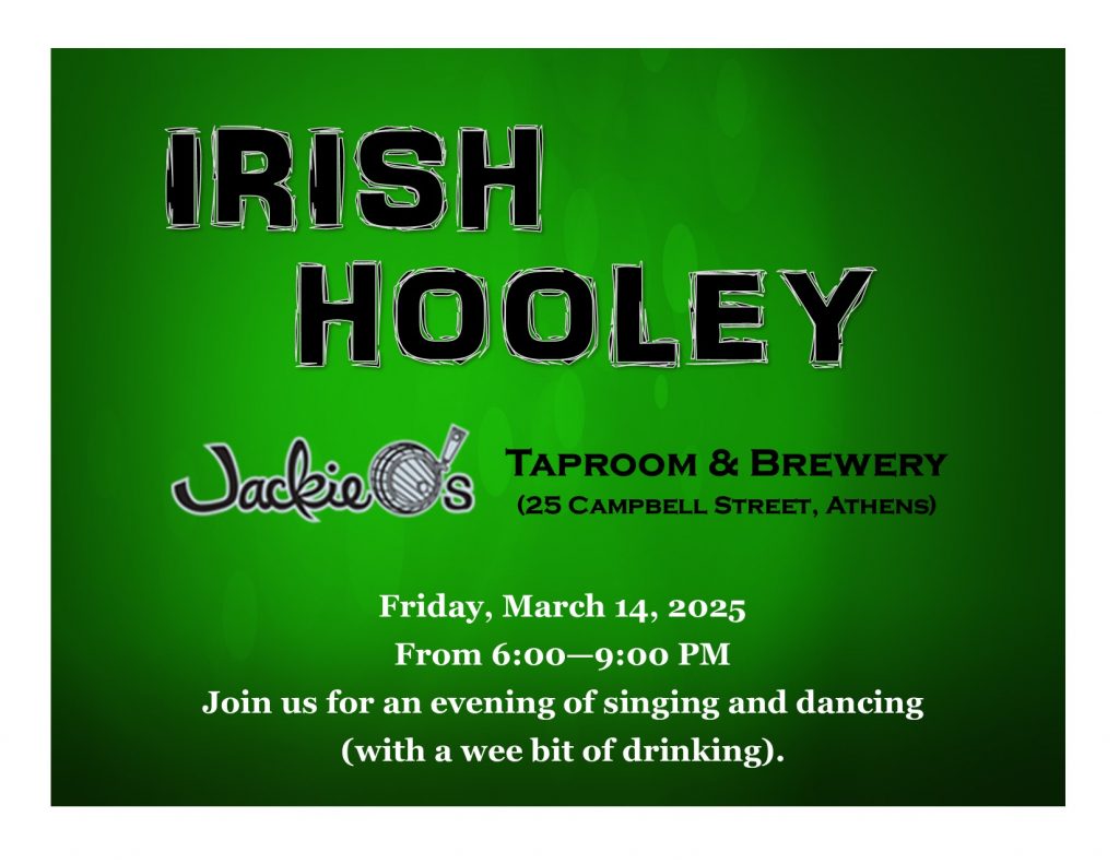 A promotional image for Irish Hooley.