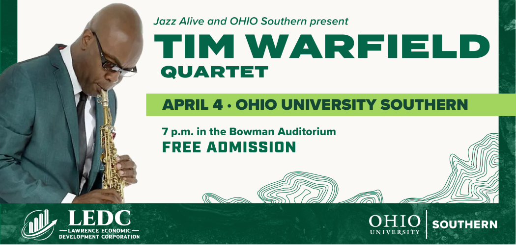 An image to promote a concert by Tim Warfield.