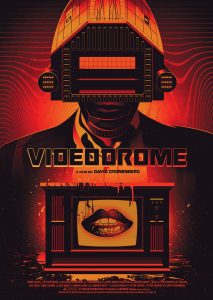 The poster for the film "Videodrome"
