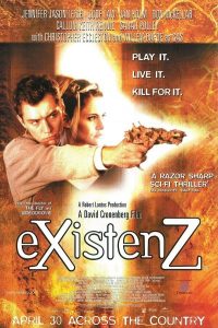 The film poster for the film "eXistenZ."