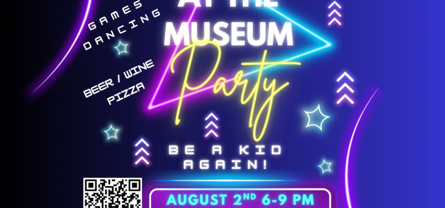 A flyer advertising the Ohio Valley Museum of Discovery's Night at the Museum party.