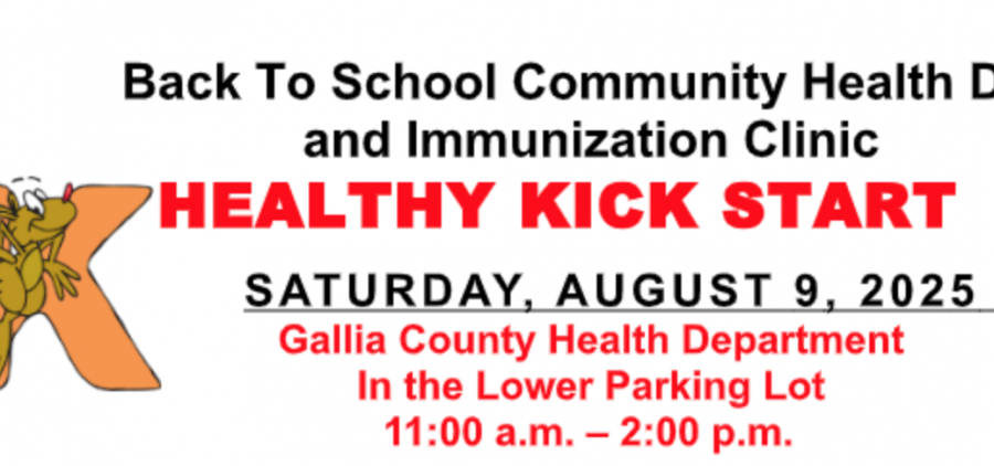 An image with information about a Back to School Community Health Day Event.