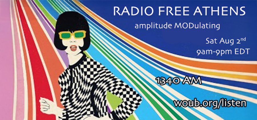 An image with the schedule for Radio Free Athens August 2, 2025.