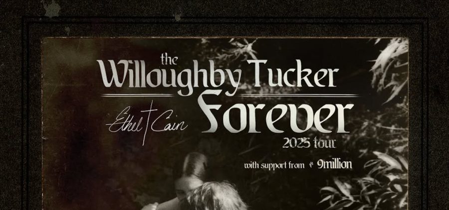 An image advertising Ethel Cain's "Willoughby Tucker Forever" tour.