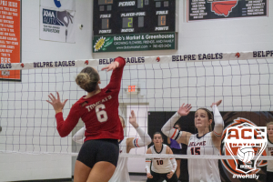 Tomcat Brooklyn Burdette attacks at the net