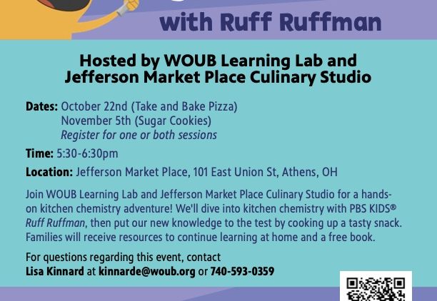 A flyer with information about upcoming Kitchen Chemistry events.