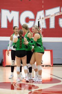 The Eagles celebrate a point