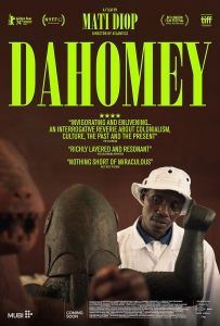 The film poster for the film "Dahomey."