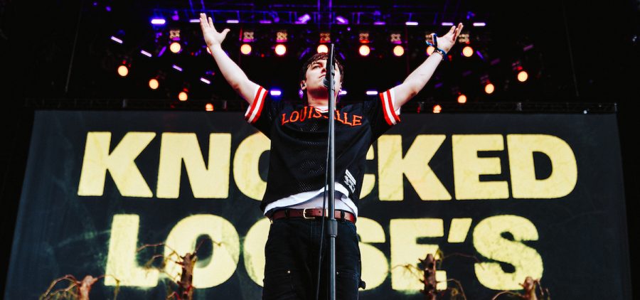 Knocked Loose performs at Louder Than Life 2025.