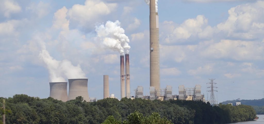 The OVEC Kyger Creek Power Plant near Cheshire, Ohio, on Aug. 12, 2025.