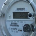 An electric meter on the wall