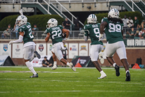 Ohio's Jalen Thomeson retuning a fumble 91 yards for a touchdown vs Northern Illinois.