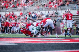 Rodney Harris II diving into the end zone for his first career TD vs Ball State.