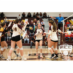 The Lancers celebrate a point