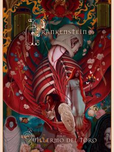 The film poster for the movie "Frankenstein." 