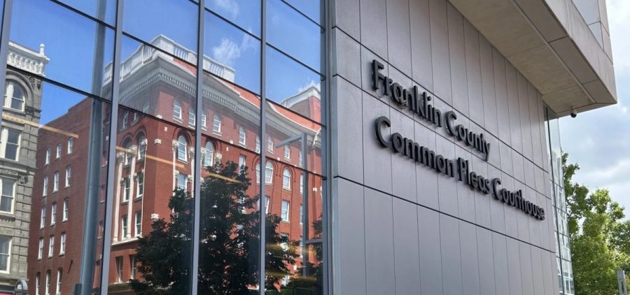 The facade of the Franklin County Common Pleas Courthouse in July 2025.