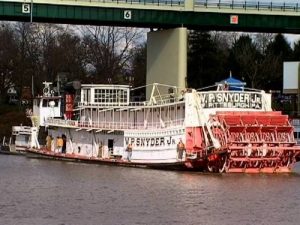 The W.P. Snyder, Jr. is a more than 100-year old white trimmed in red