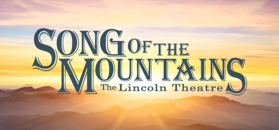 A sunset on the blue ridge mountains with the program title in the center.