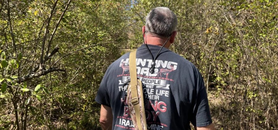 Don Boling walks through the woods in rural Millville, Ohio