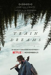 Poster for the film "Train Dreams."