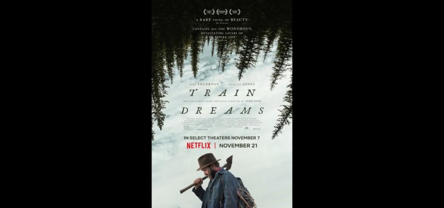 Poster for the film "Train Dreams."