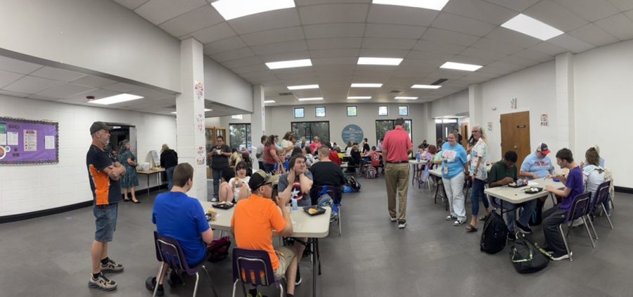 Students gathered for a new school year at Open Door School.