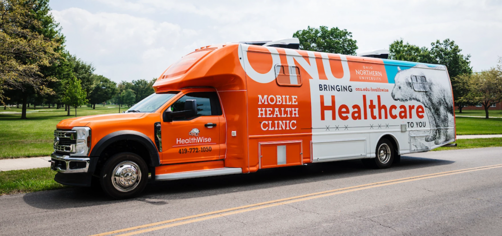 A mobile health clinic from Ohio Northern University