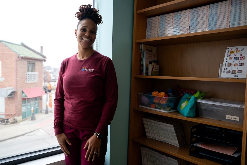 Carneshia Edwards, Lead Kindergarten readiness coordinator at Nationwide Children's health at Nationwide Children's hospital photographed at Linden Primary Care Center
