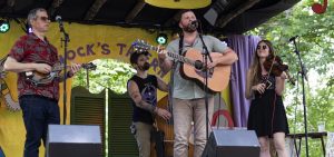 Darrin Hacquard performs at the 2025 Nelsonville Music Festival.