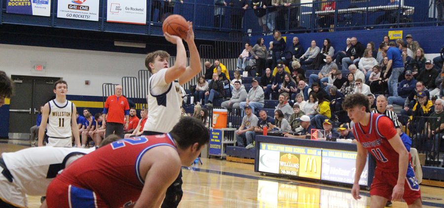 Wes Briggs shoots a free throw during their first round game against Northwest.