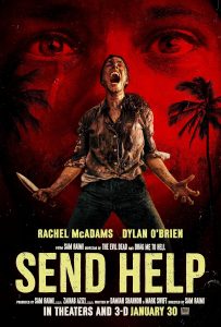 The poster artwork for the film "Send Help."