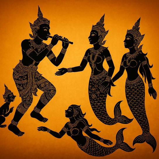 An image of shadow puppets