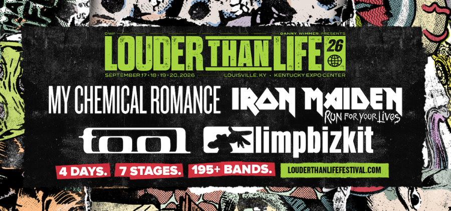 An image with information about Louder Than Life 2026.
