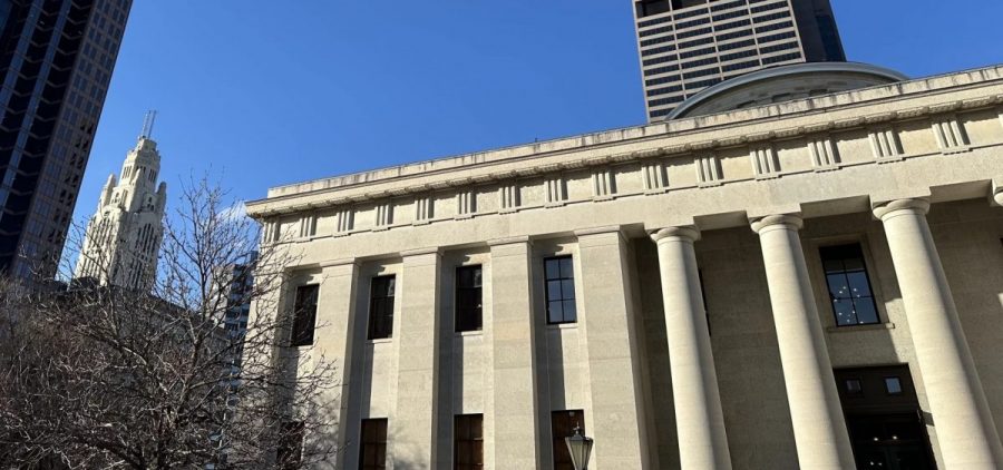 The Ohio Statehouse in February 2025