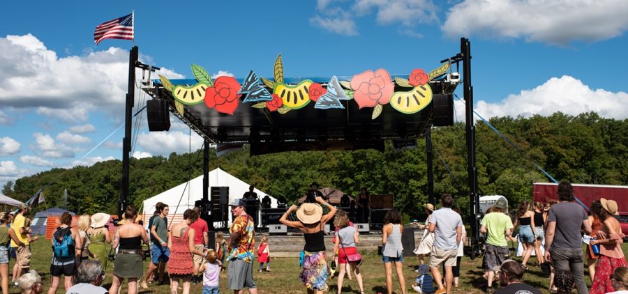 Freekbass plays on the main stage at Pawpaw Festival on Saturday, September 15, 2018.