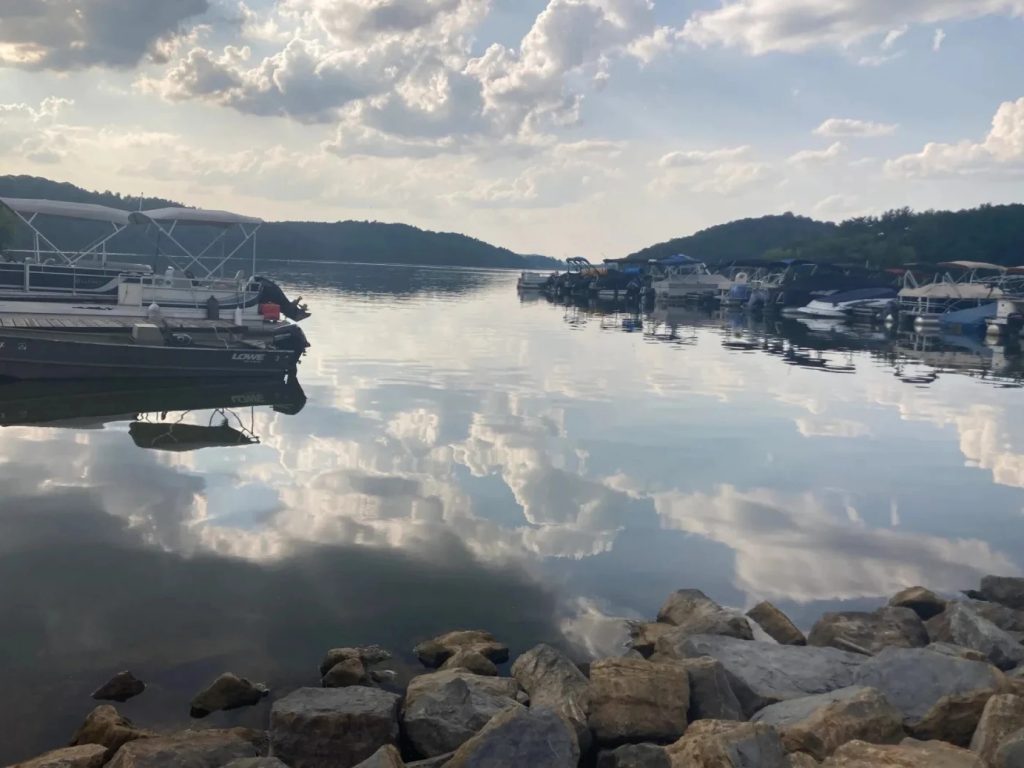 Tappan Lake as seen from the shore.