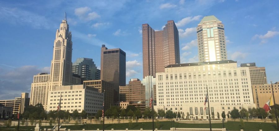 The city of Columbus skyline