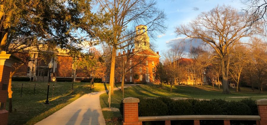 The Marietta College campus in spring
