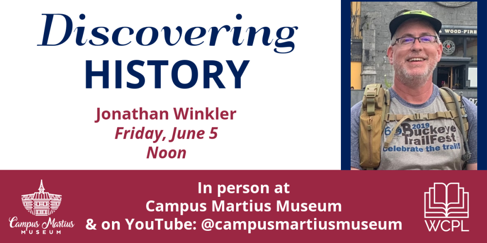 An image with information about an upcoming local history event.