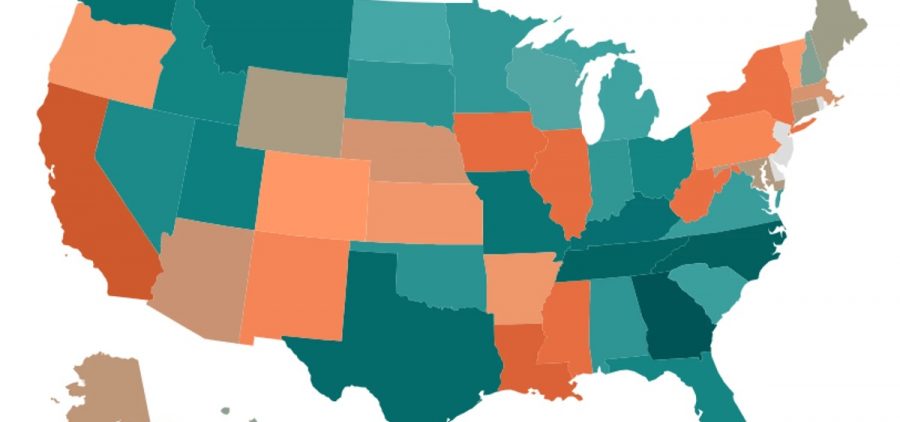 A color map shows nonmetropolitan population change from 2024-2025.